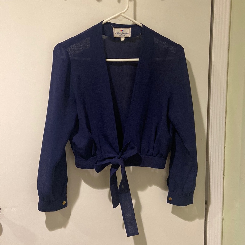 Navy thin cardigan